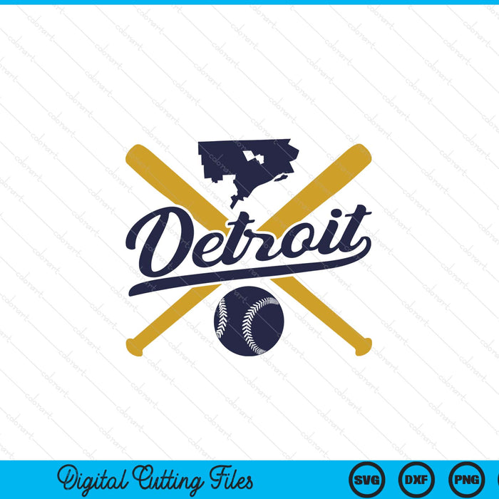 Detroit baseball vintage Wisconsin pride love city SVG cut file
