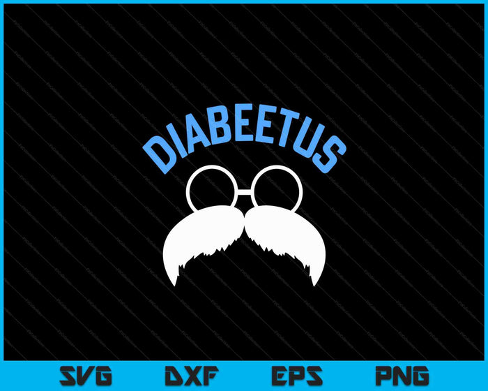 Diabeetus grappige diabetes bewustzijn diabetische baard SVG PNG digitale snijbestanden