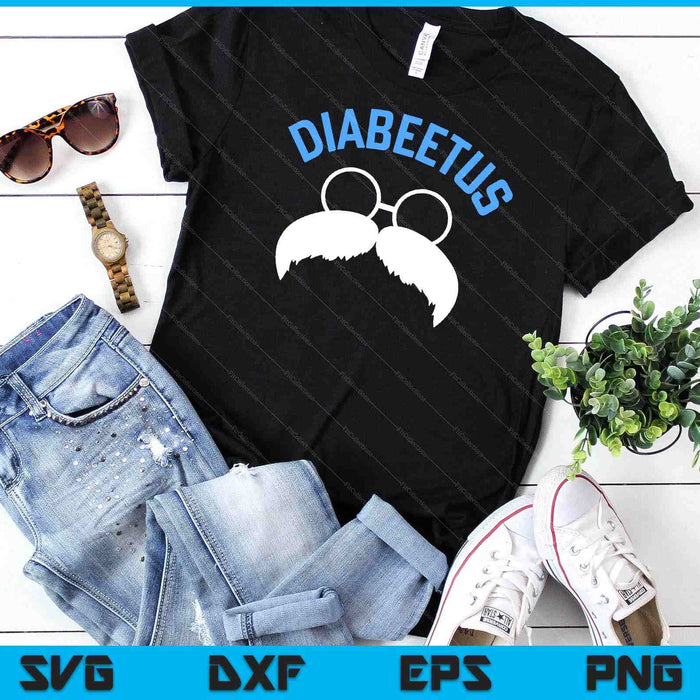 Diabeetus grappige diabetes bewustzijn diabetische baard SVG PNG digitale snijbestanden