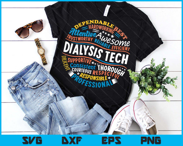 Dialysis Tech Tshirts Funny Dialysis Technician Week SVG PNG Digital Printable Files