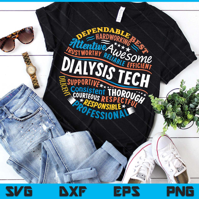 Dialysis Tech Tshirts Funny Dialysis Technician Week SVG PNG Digital Printable Files