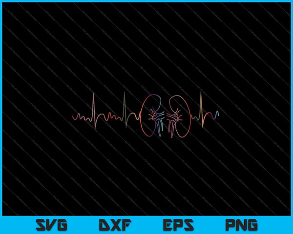 Dialysis Nurse Kidney Heartbeat Awareness SVG PNG Cutting Printable Files