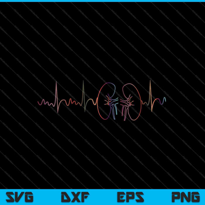 Dialysis Nurse Kidney Heartbeat Awareness SVG PNG Cutting Printable Files