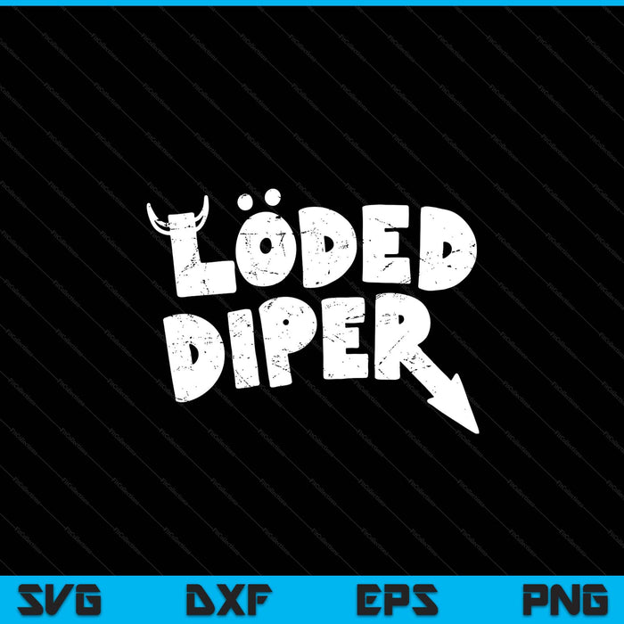 Diary of a wimpy kid löded diper distressed logo SVG cut file