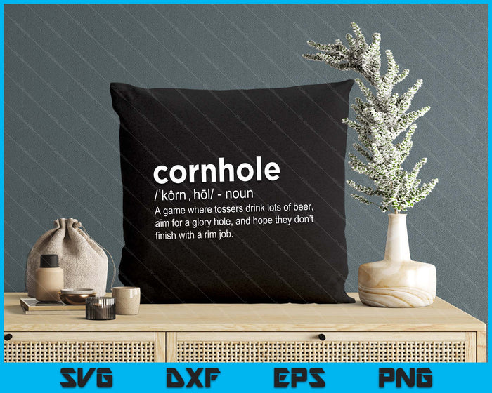 Dictionary Definition Cornhole For Cornhole Player SVG PNG Digital Printable Files