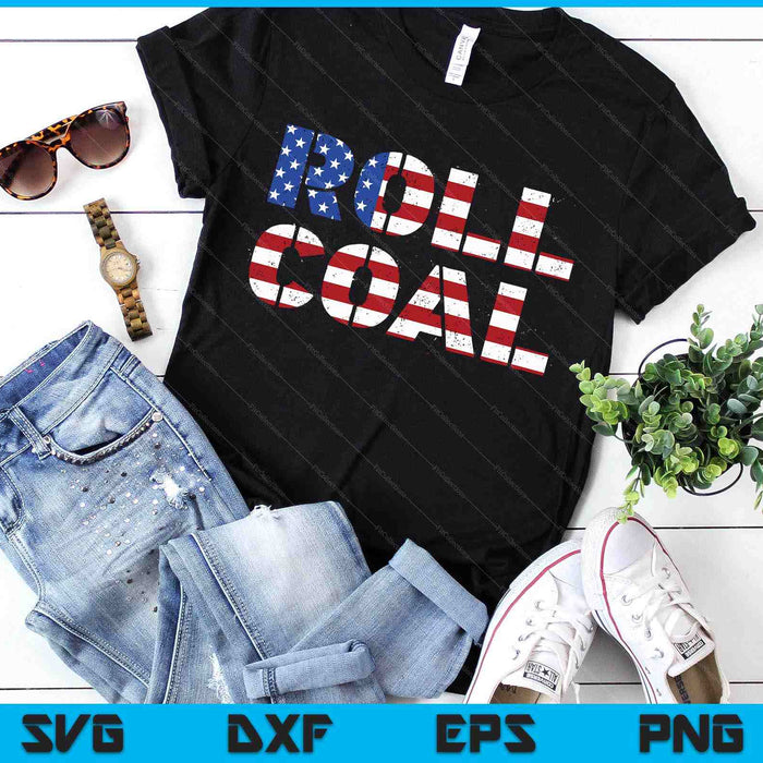 Diesel Roll Coal Usa Flag Turbo Diesels Power SVG PNG Digital Printable Files