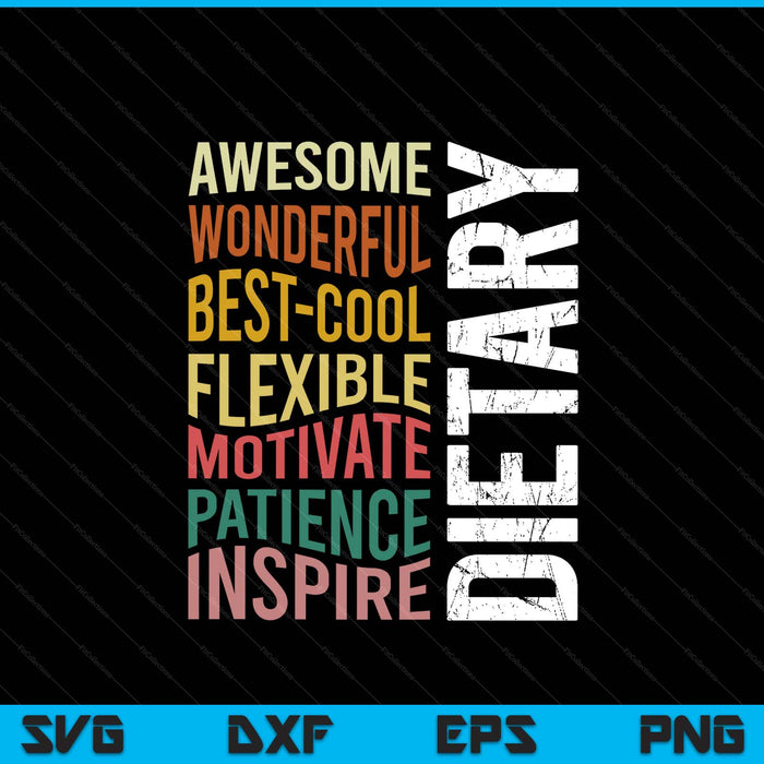 Dietary Food Service Appreciation Dietary Week SVG PNG Digital Printable Files