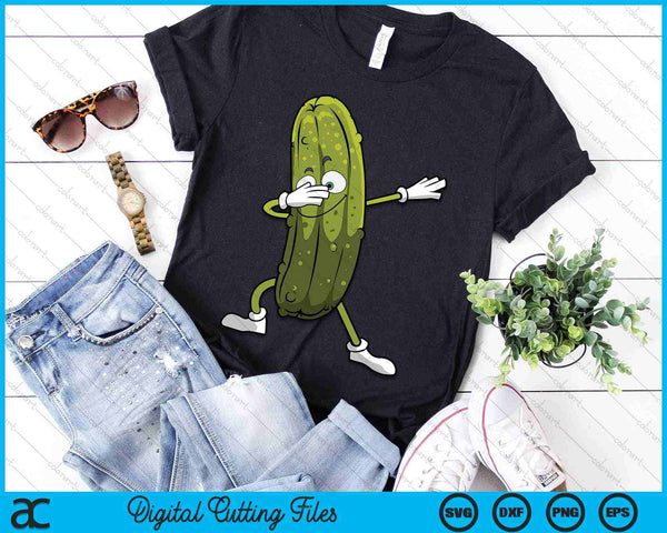 Dill Pickle Dabbing Cucumber Keto SVG PNG Digital Cutting Files