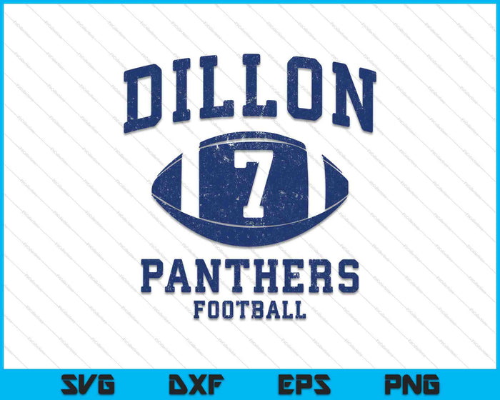 Dillon 7 Retro Sports SVG PNG Cutting Printable Files