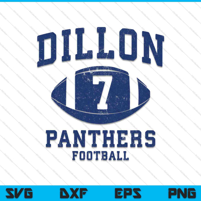 Dillon 7 Retro Sports SVG PNG Cutting Printable Files