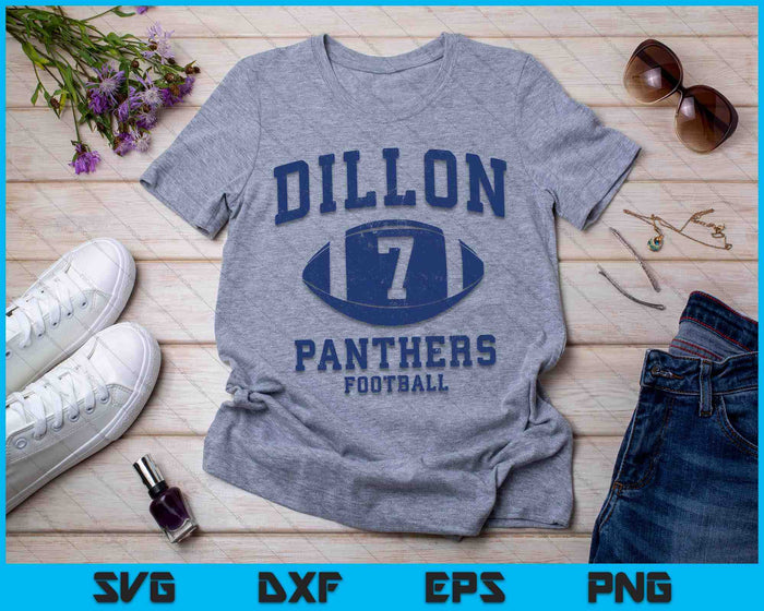 Dillon 7 Retro Sports SVG PNG Cutting Printable Files