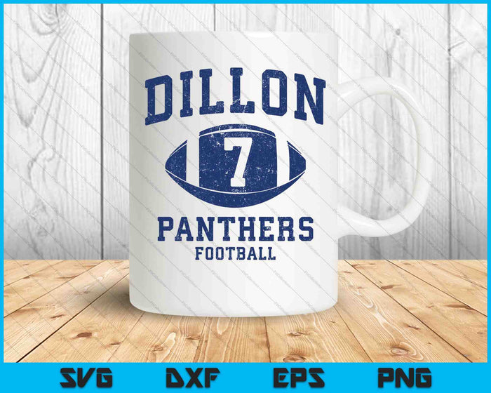 Dillon 7 Retro Sports SVG PNG Cutting Printable Files