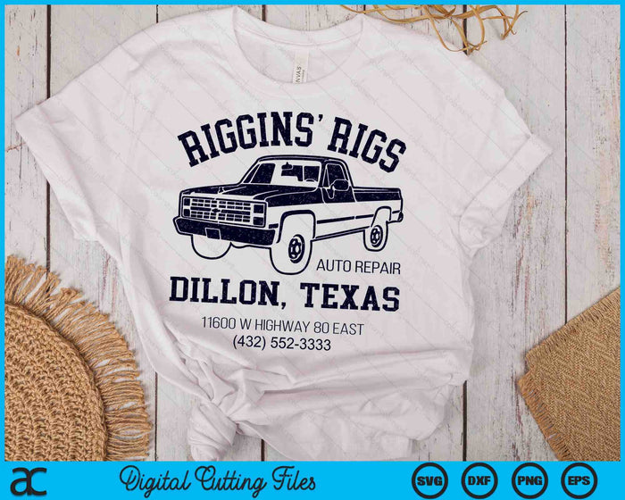 Dillon Texas Friday Night Football Player Fan Riggins Rigs SVG PNG Digital Cutting Files