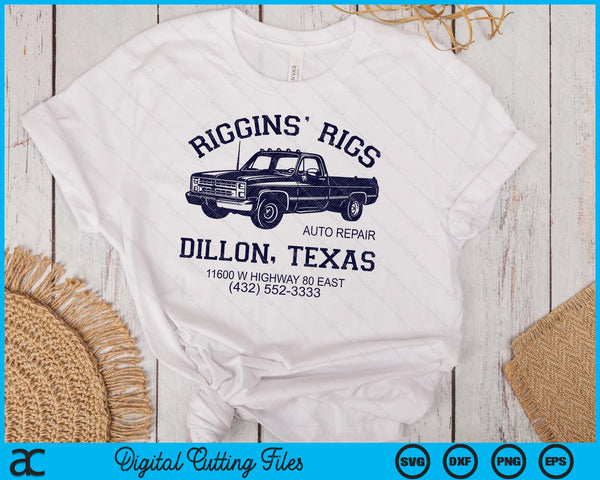 Dillon Texas Friday Night Football Player Fan Riggins Rigs SVG PNG Digital Cutting Files