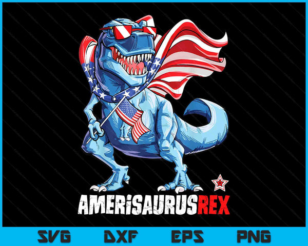 Dinosaur 4th Of July Amerisaurus T Rex Funny SVG PNG Digital Printable Files