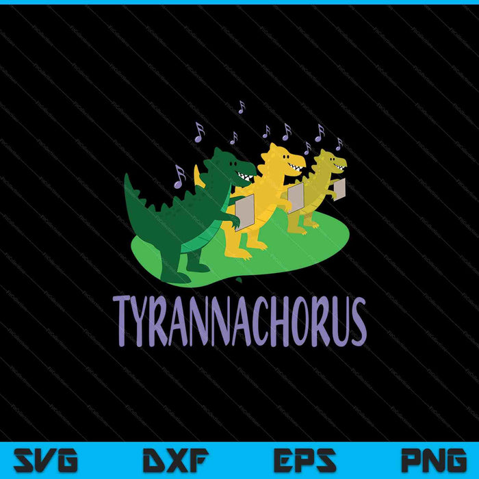 Dinosaur Chorus Choir Singing Music Singer Musician SVG PNG Digital Printable Files
