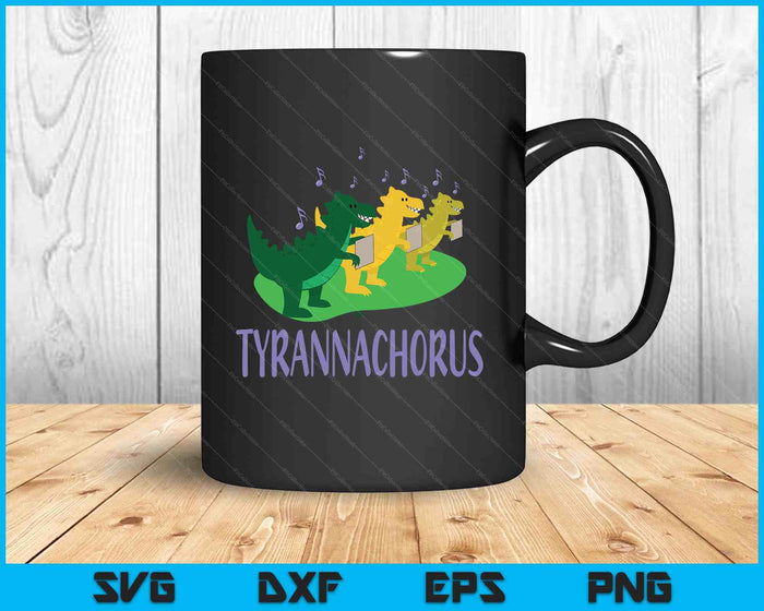 Dinosaur Chorus Choir Singing Music Singer Musician SVG PNG Digital Printable Files