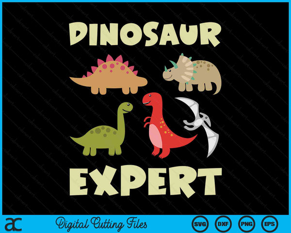 Dinosaur Expert Dinosaur For Kids SVG PNG Digital Cutting Files