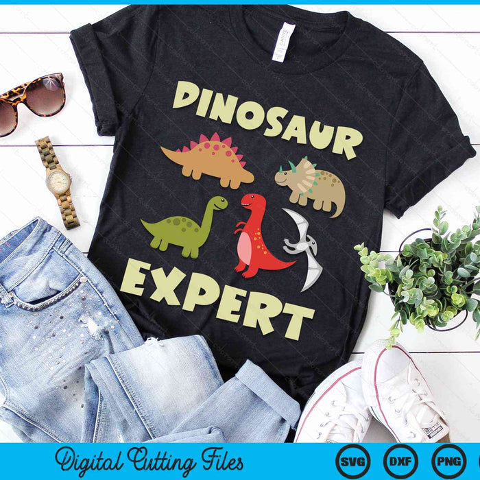 Dinosaur Expert Dinosaur For Kids SVG PNG Digital Cutting Files