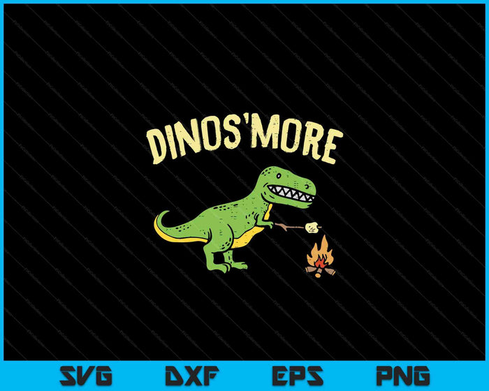 Dinosmore Funny Dino Smore Camping Dinosaur Camp Camper Gift SVG PNG Digital Cutting File