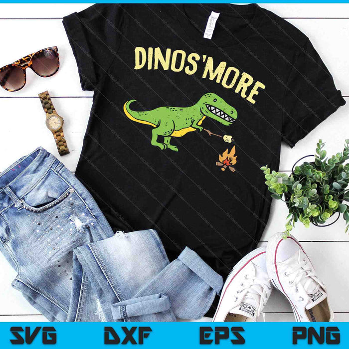 Dinosmore Funny Dino Smore Camping Dinosaur Camp Camper Gift SVG PNG Digital Cutting File