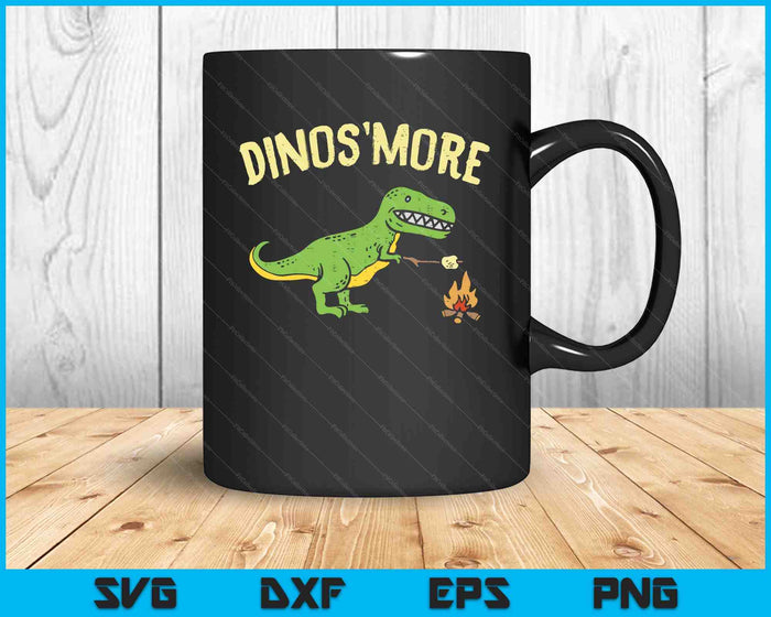 Dinosmore Funny Dino Smore Camping Dinosaur Camp Camper Gift SVG PNG Digital Cutting File