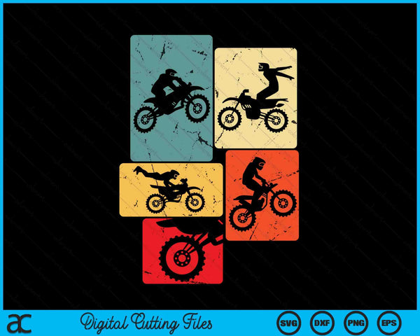 Dirt Bike Rider Motocross Enduro Dirt Biking SVG PNG Digital Cutting Files