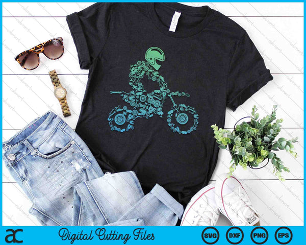 Dirt Bike Rider Motocross Enduro Dirt Biking Gift SVG PNG Digital Cutting Files