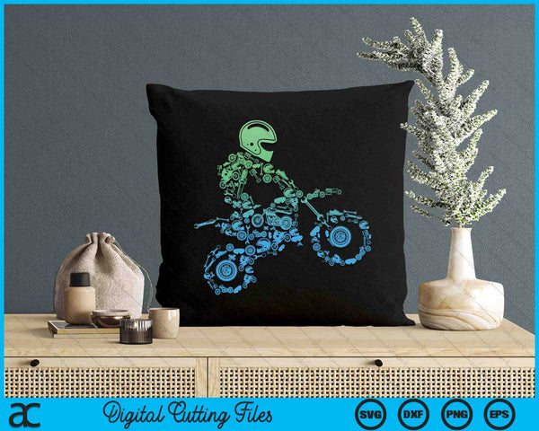 Dirt Bike Rider Motocross Enduro Dirt Biking Gift SVG PNG Digital Cutting File