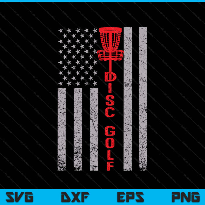 Disc golf basket flag for disc golfers SVG cut file