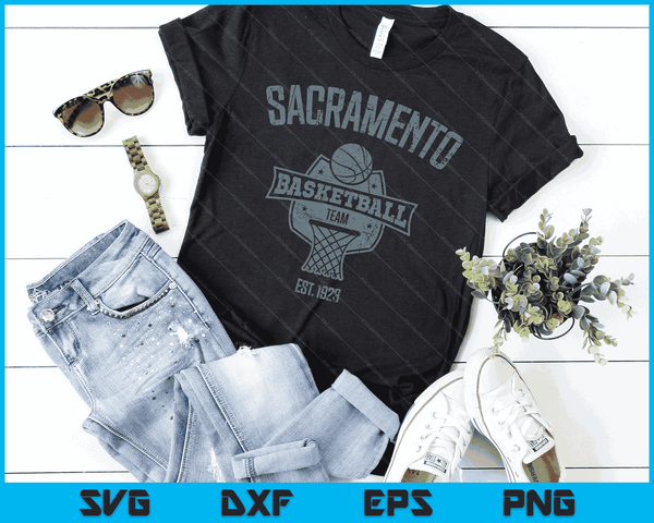 Distressed King Retro Look Party achterklep Gameday Fan Gift SVG PNG digitale snijbestanden