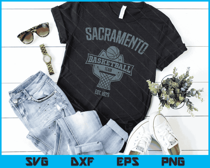 Distressed King Retro Look Party achterklep Gameday Fan Gift SVG PNG digitale snijbestanden