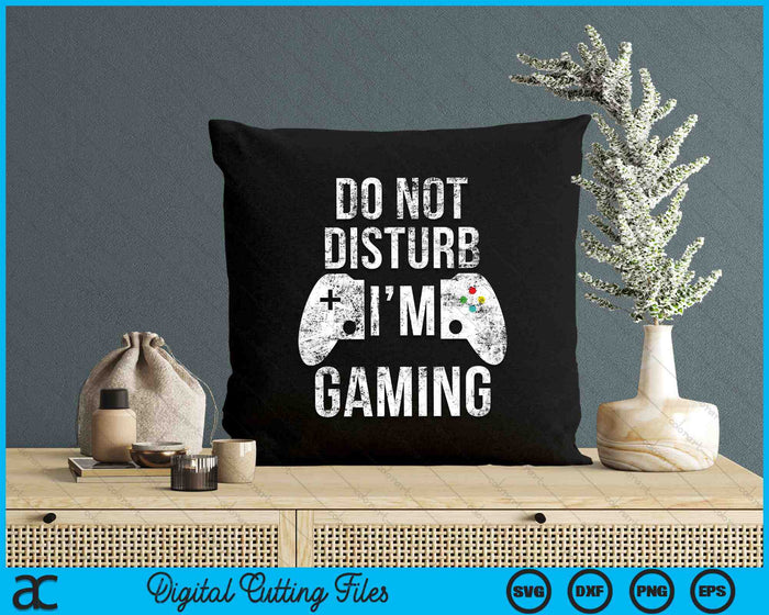 Niet storen ik ben gaming videogames grappige gamer SVG PNG digitale snijbestanden