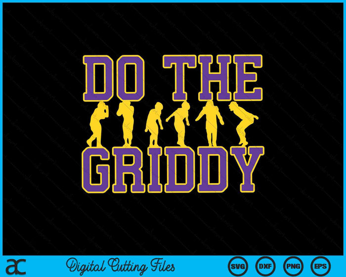 Hacer el archivo de corte digital Griddy Griddy Dance Football SVG PNG