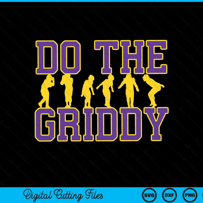 Hacer el archivo de corte digital Griddy Griddy Dance Football SVG PNG