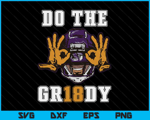 Do The Griddy - Griddy Dance Football Fans Cheerleaders SVG PNG Digital Cutting File