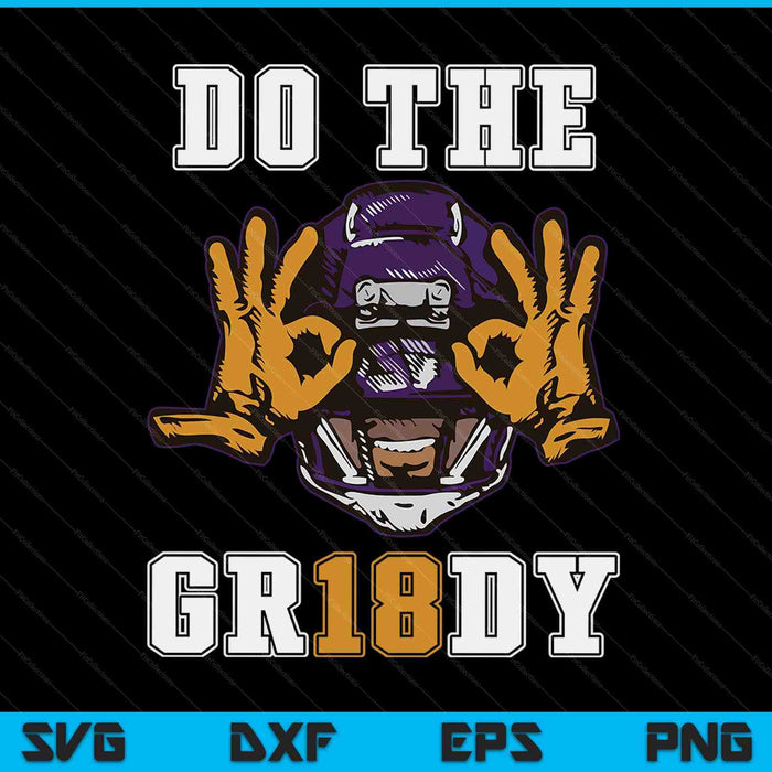 Do The Griddy - Griddy Dance Football Fans Cheerleaders SVG PNG Digital Cutting File