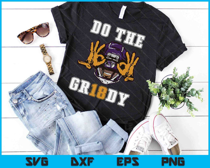 Do The Griddy - Griddy Dance Football Fans Cheerleaders SVG PNG Digital Cutting File