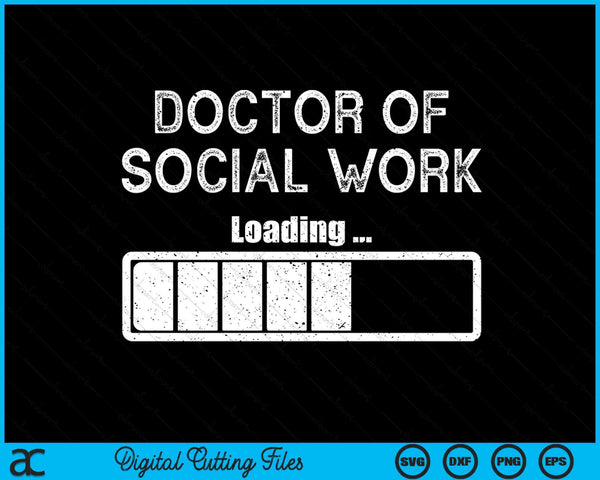 Doctor in de sociale werkgraad Sociale werkstudent DSW SVG PNG digitale snijbestanden laden