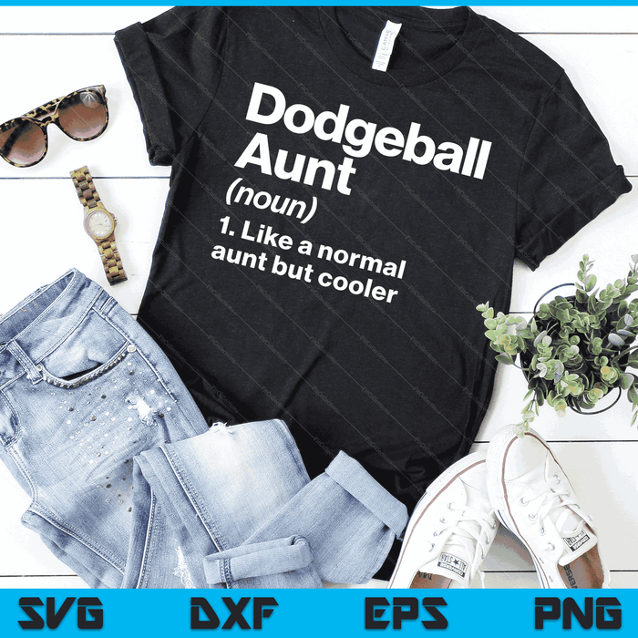 Dodgeball tante definitie grappige & brutale sport SVG PNG digitale afdrukbare bestanden