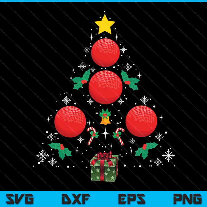 Dodgeball Christmas tree Christmas dodgeball SVG PNG cut file for Cricut