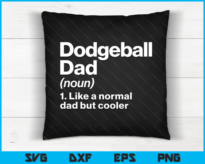 Dodgeball papa definitie grappige & brutale sport SVG PNG digitale afdrukbare bestanden