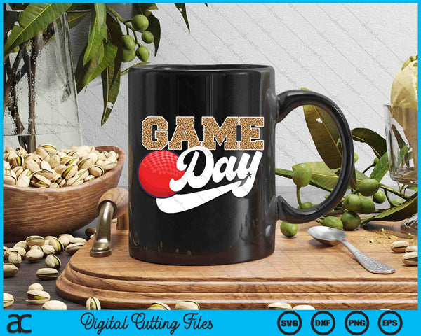 Dodgeball Game Day Vibes Dodgebal Coach Fan Player SVG PNG Digital Cutting Files - on a t-shirt