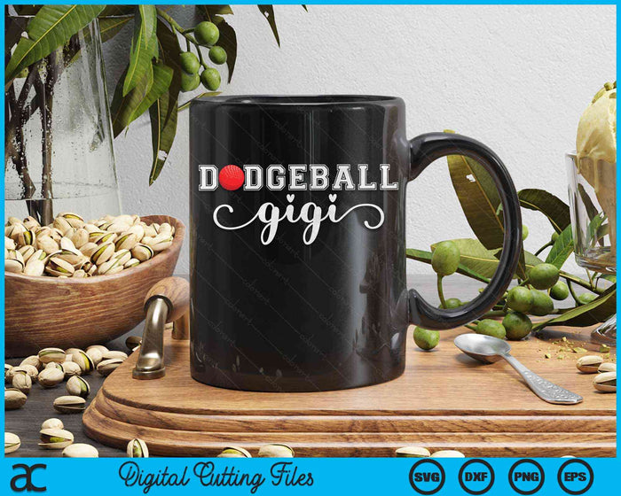 Dodgeball Gigi Dodgeball Sport Lover Birthday Mothers Day SVG PNG Digital Cutting Files