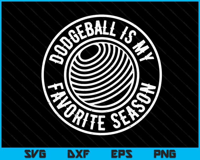 Dodgeball is mijn favoriete seizoen Cheer Fan SVG PNG digitale snijbestanden