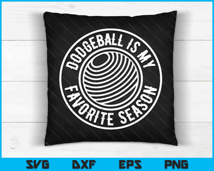 Dodgeball Is My Favorite Season Cheer Fan SVG PNG Digital Cutting Files