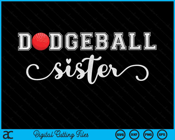 Dodgeball zus Dodgeball sport minnaar verjaardag SVG PNG digitale snijbestanden 