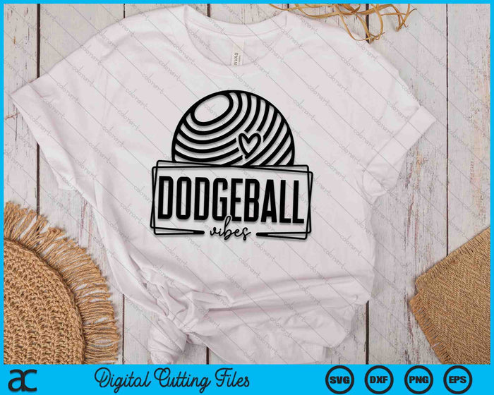 Dodgeball Vibes Game Day Sports SVG PNG Digital Printable Files