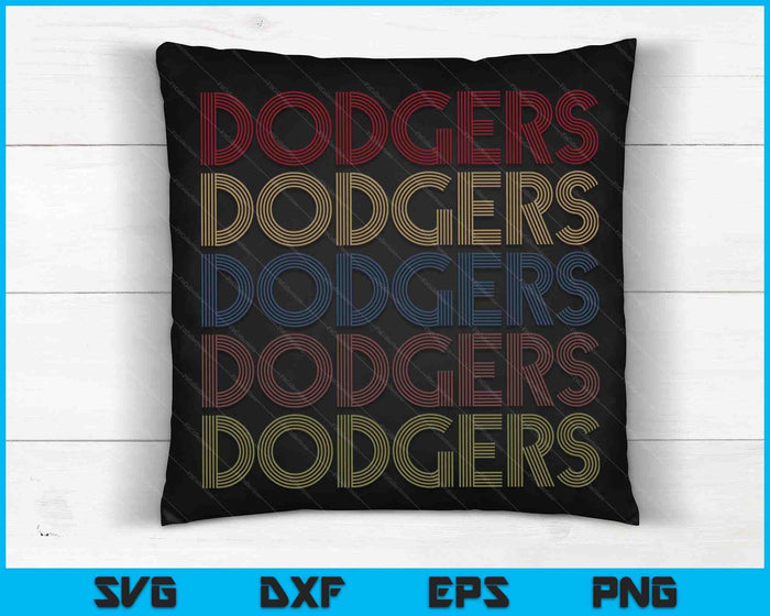 Dodgers naam retro vintage kleding cadeau Dodgers minnaar SVG PNG digitale snijbestanden