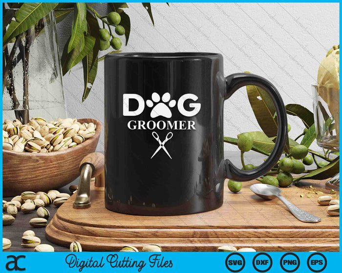 Dog Groomer For Pet Puppy Grooming Stylist SVG PNG Digital Cutting Files